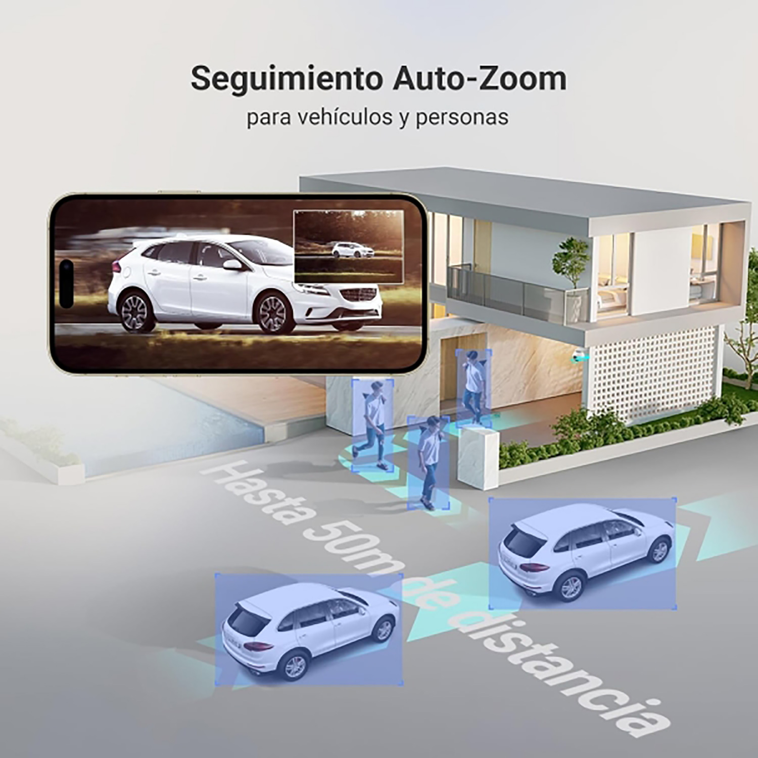 CÁMARA SEGURIDAD EZVIZ H80F MULTI 2K+ 4MP TRIPLE LENTE AUDIO DOBLE VÍA SEGUIMIENTO ZOOM PERSONAS 256GB - 4