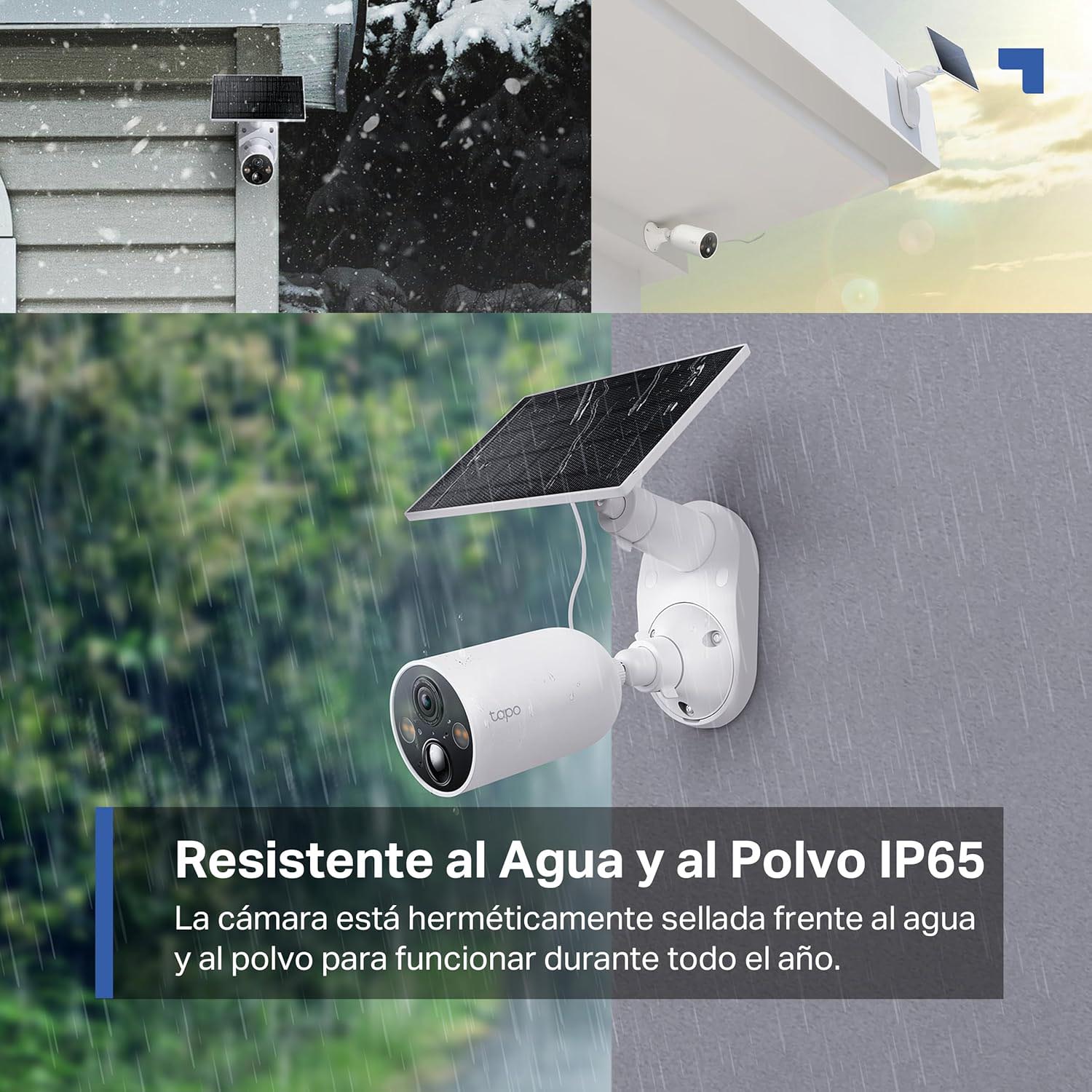 TP-LINK - CÁMARA WIFI TAPO C425 KIT 4MP AUDIO 2 VÍAS NOCHE COLOR BATERÍA PANEL - 5