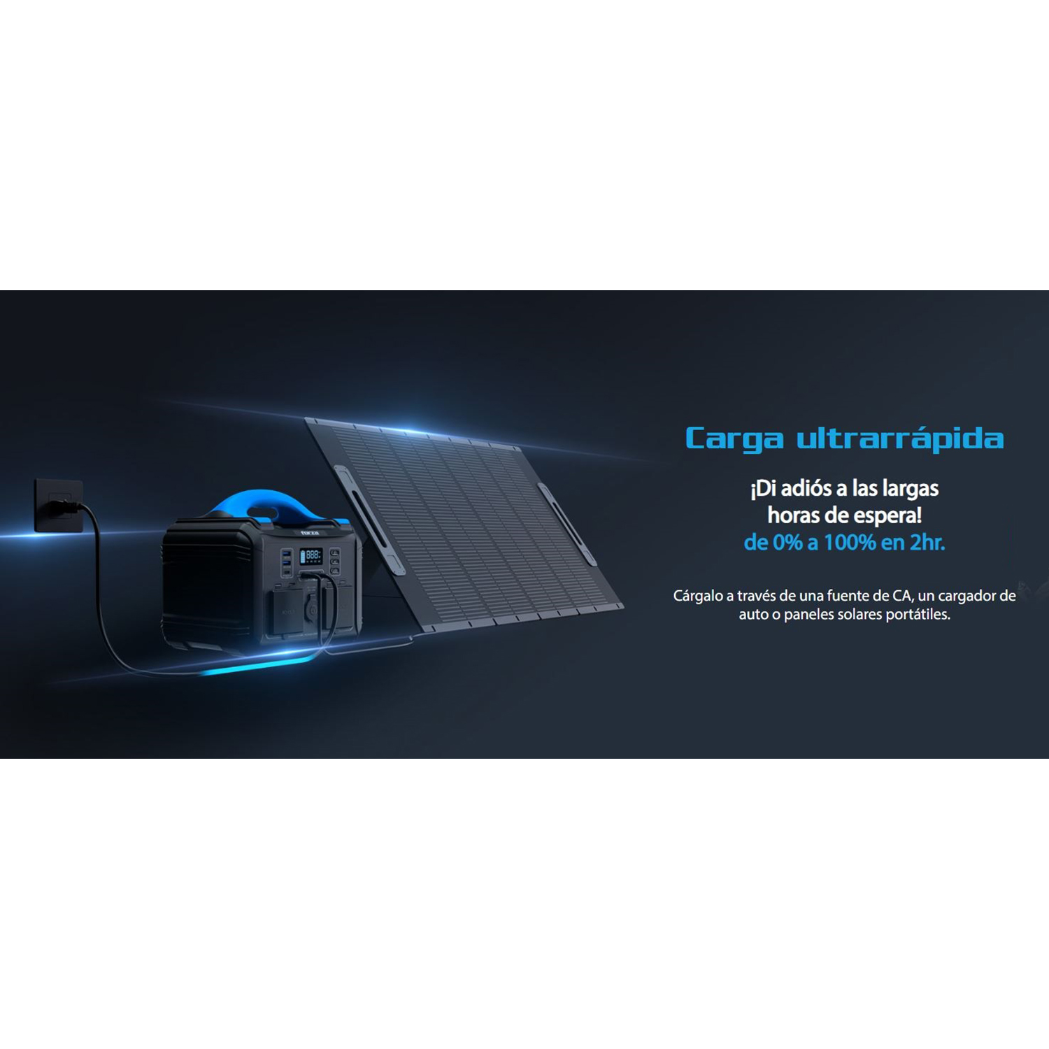 FORZA - CENTRAL ELÉCTRICA FORZA FPP-T302 PORTÁTIL 8PUERTOS 300W BATERÍA LMFP - 4