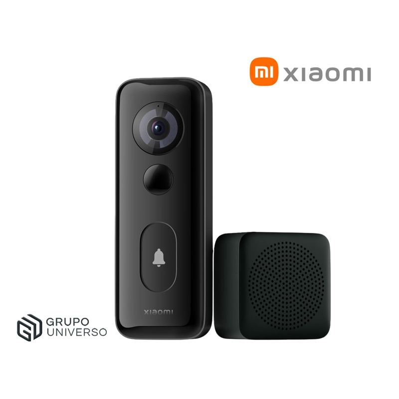TIMBRE SMART XIAOMI 3S CÁMARA 2K AUDIO DOBLE VÍA DETECTA PERSONAS BATERÍA - 1