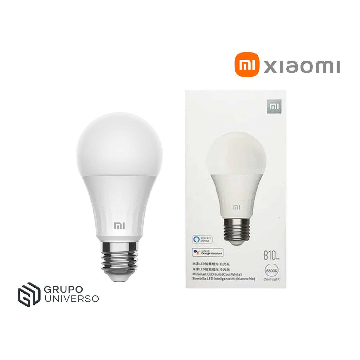 FOCO SMART LED XIAOMI BLANCA FRÍA 810 LM 6500 K CONTROL VOZ APP - 1