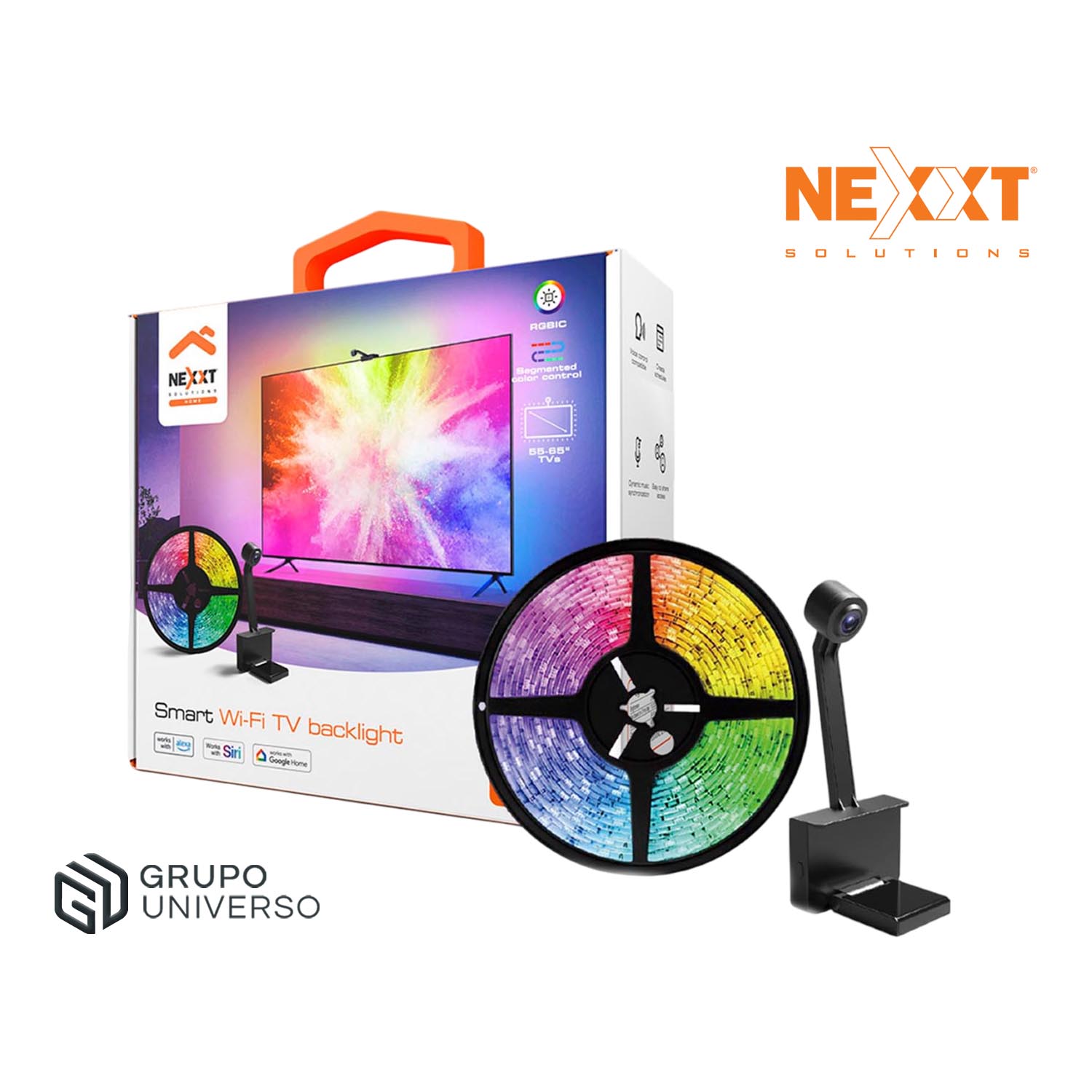 CINTA LED NEXXT NHB-S615 CÁMARA PARA TELEVISORES 55-65' SINCRONIZADOR DE COLOR - 1
