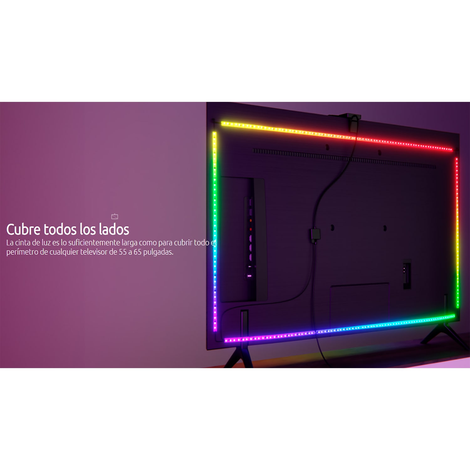CINTA LED NEXXT NHB-S615 CÁMARA PARA TELEVISORES 55-65' SINCRONIZADOR DE COLOR - 4