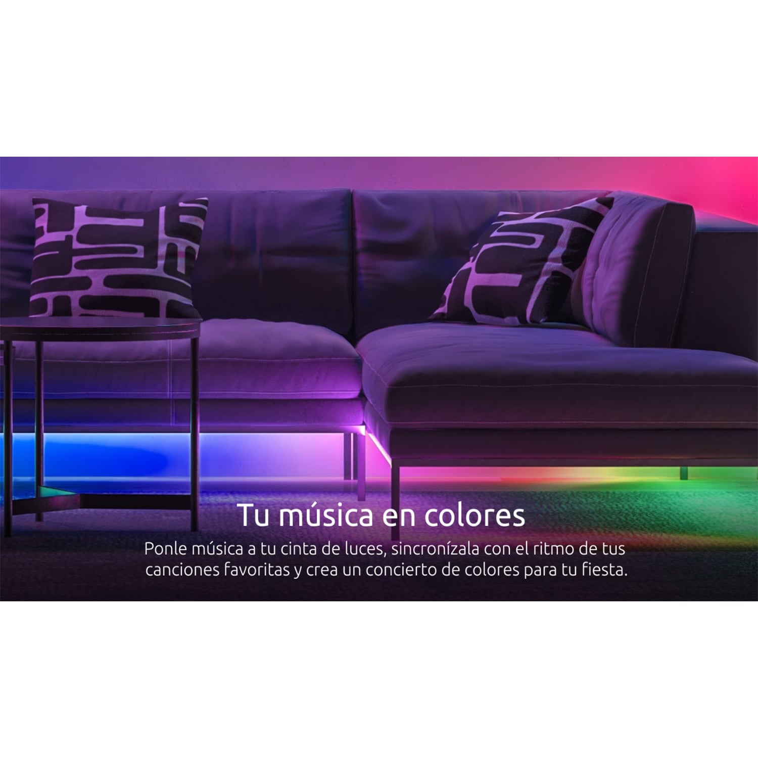 CINTA LUZ LED RGBIC NEXXT NHB-S613 CONTROL DE COLORES SINCRONIZACIÓN MÚSICA - 5
