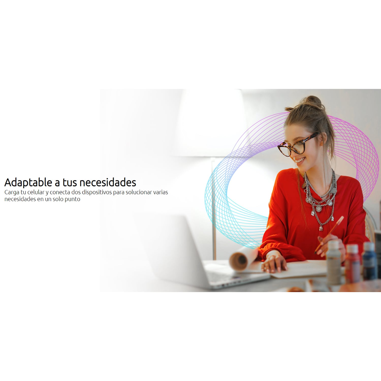 TOMACORRIENTE DE PARED INTELIGENTE NEXXT NHE-W100 2 TOMAS 1 USB ACTIVACIÓN VOZ - 2