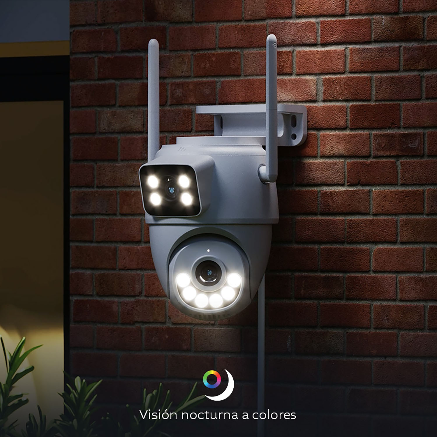 CÁMARA SEGURIDAD NEXXT NHC-OP30DL 6MP 3MP + 3MP + SD 128GB 2 LENTES VISIÓN NOCHE LUZ ALARMA MOTORIZADA - 5