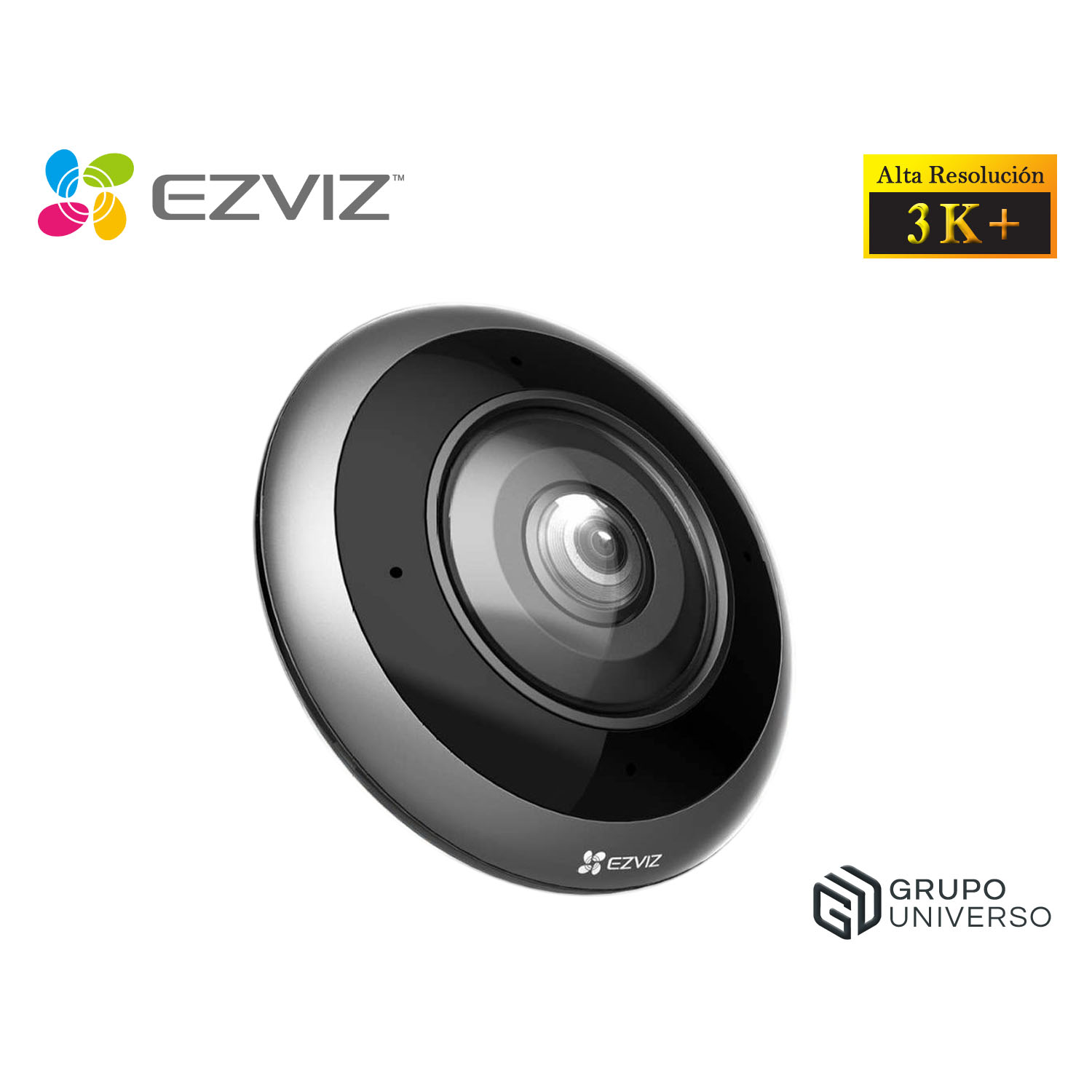CÁMARA SEGURIDAD EZVIZ E4P 3K+ OJO DE PEZ DETECCIÓN IA PANORÁMICA AUDIO DOBLE VÍA - 1