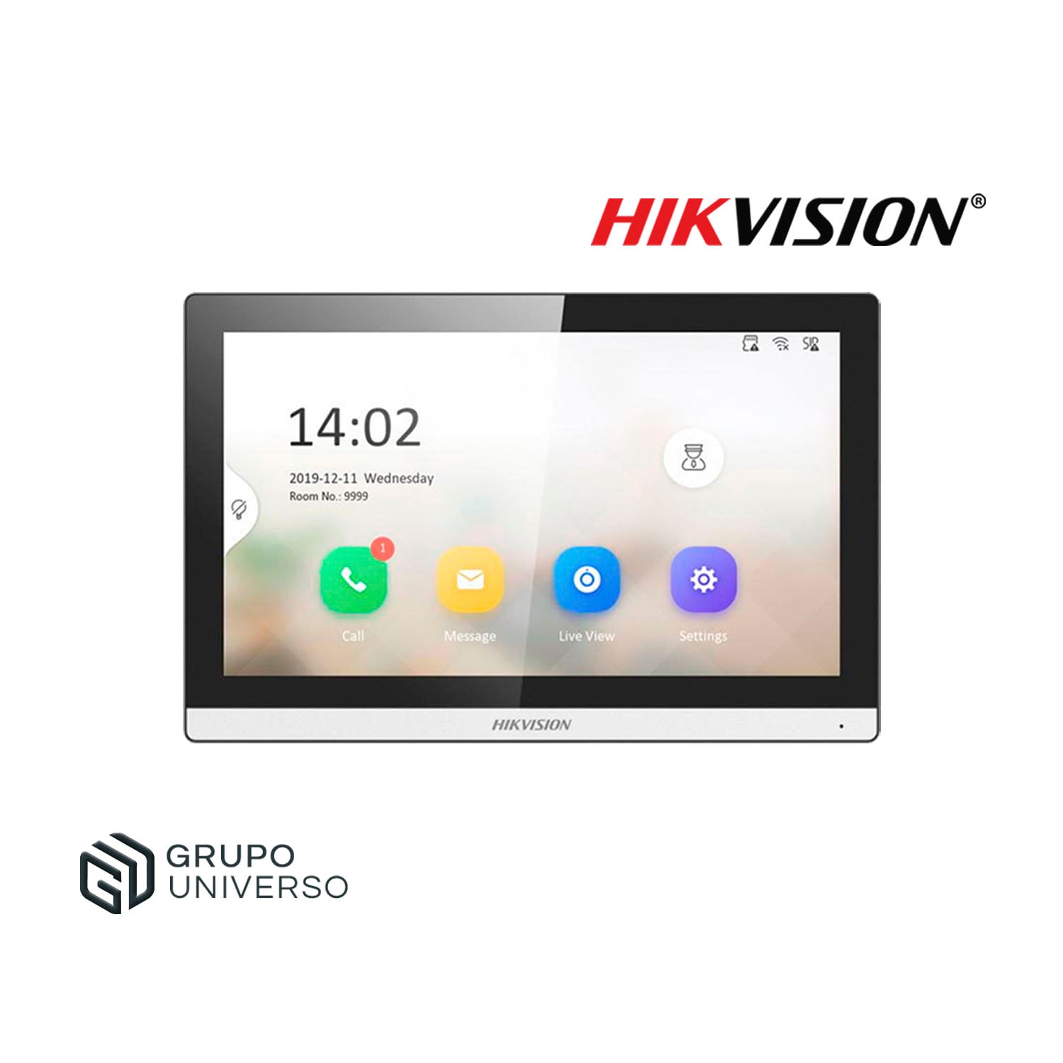 MONITOR PARA VIDEOPORTERO HIKVISION DS-KH6350 PANTALLA TÁCTIL HD CONTROL APP - 1