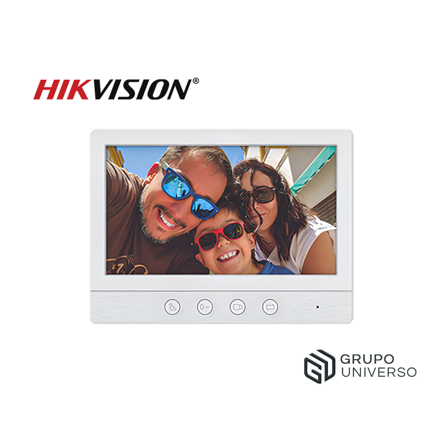 MONITOR PARA VIDEOPORTERO HIKVISION DS-KH2230T HD 7 PULGADAS BOTÓN FÍSICO - 1