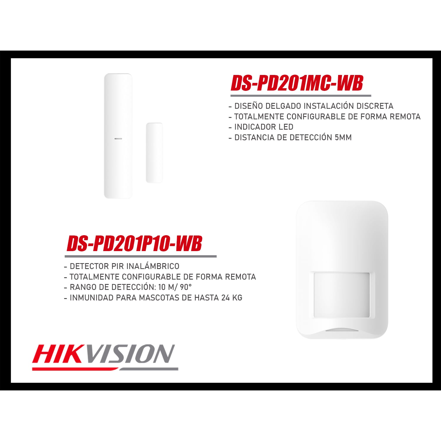 KIT ANTIRROBO HIKVISION AX HOME DS-PA201PS-KIT-16WB / A-LA 4G 16 ZONAS PANEL PIR CONTACTO CONTROL - 5