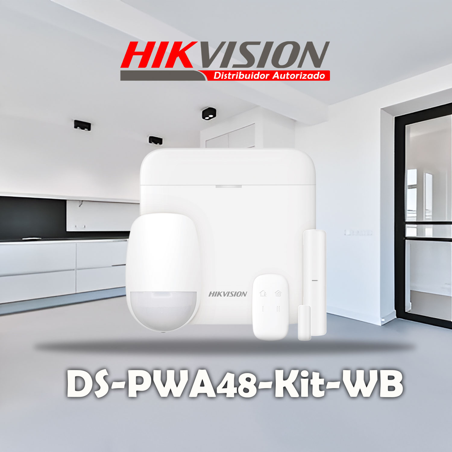 KIT ANTIRROBO HIKVISION AX PRO DS-PWA48-KIT-WB DETECTOR PIR MAGNÉTICO CONTROL PANEL CENTRAL - 2