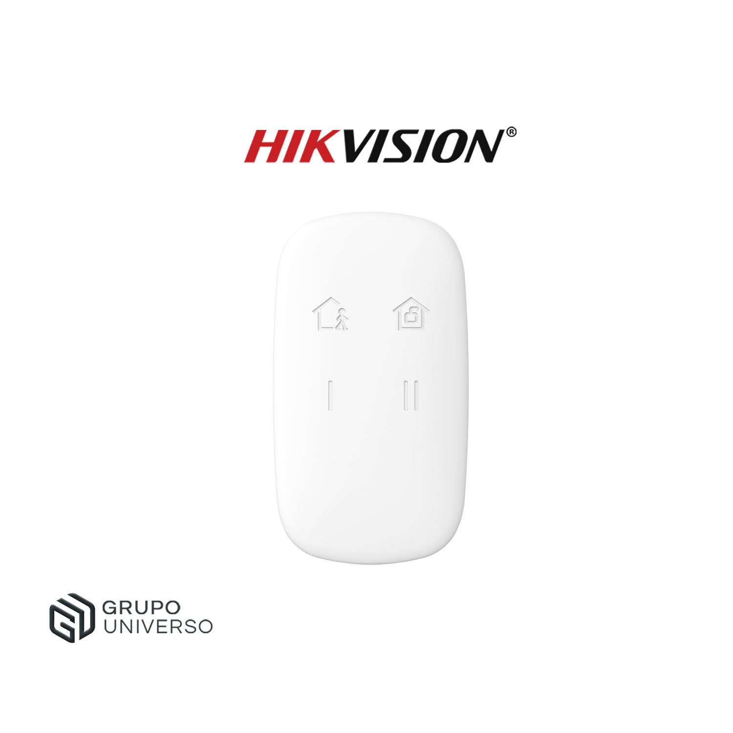 CONTROL INALÁMBRICO HIKVISION DS-PKF1-WB BOTÓN BLOQUEO Y DESBLOQUEO DE SISTEMA ALARMA - 1