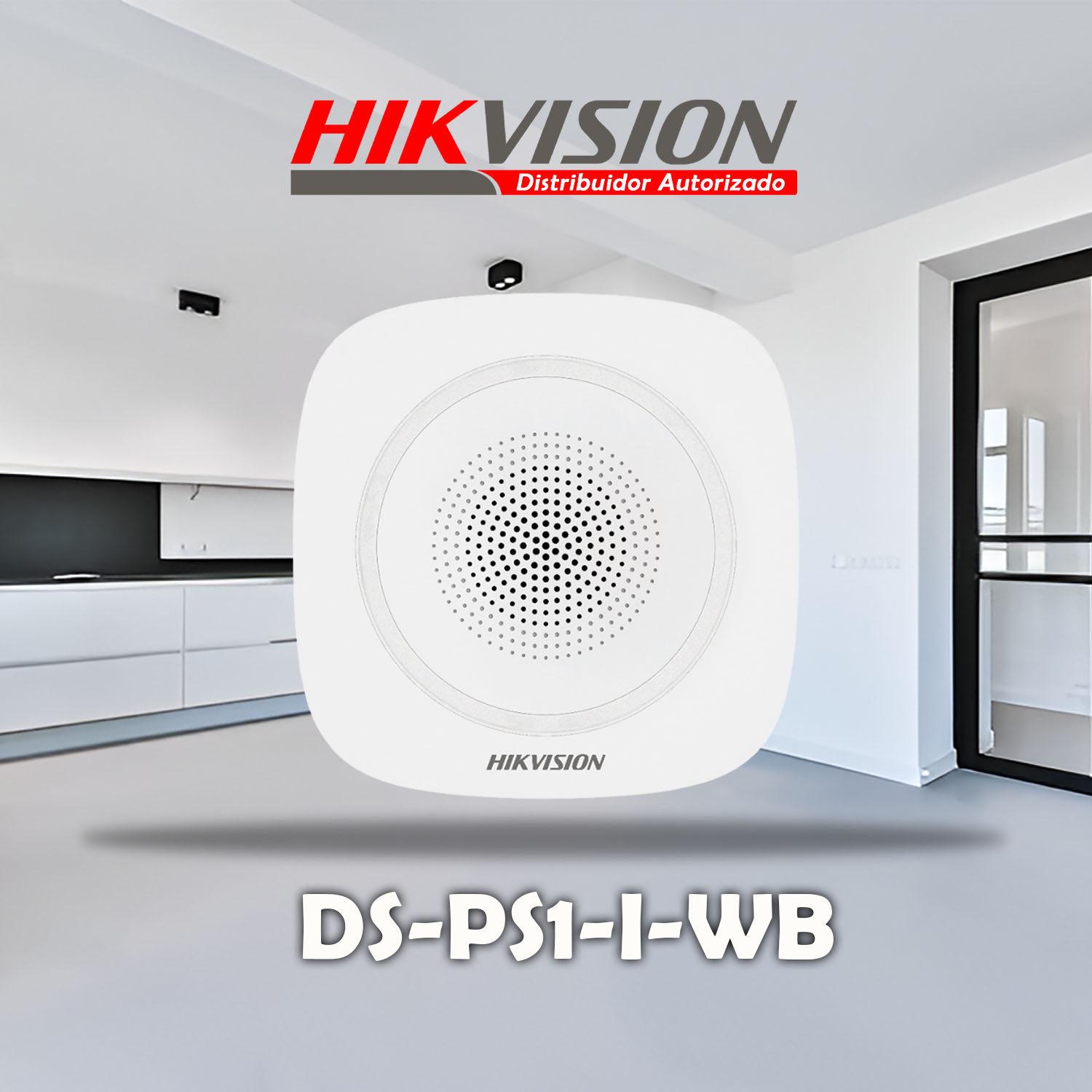 SIRENA HIKVISION DS-PS1-I-WB ALARMA DE INCENDIO, PÁNICO E INTRUSIÓN INTERIOR - 2