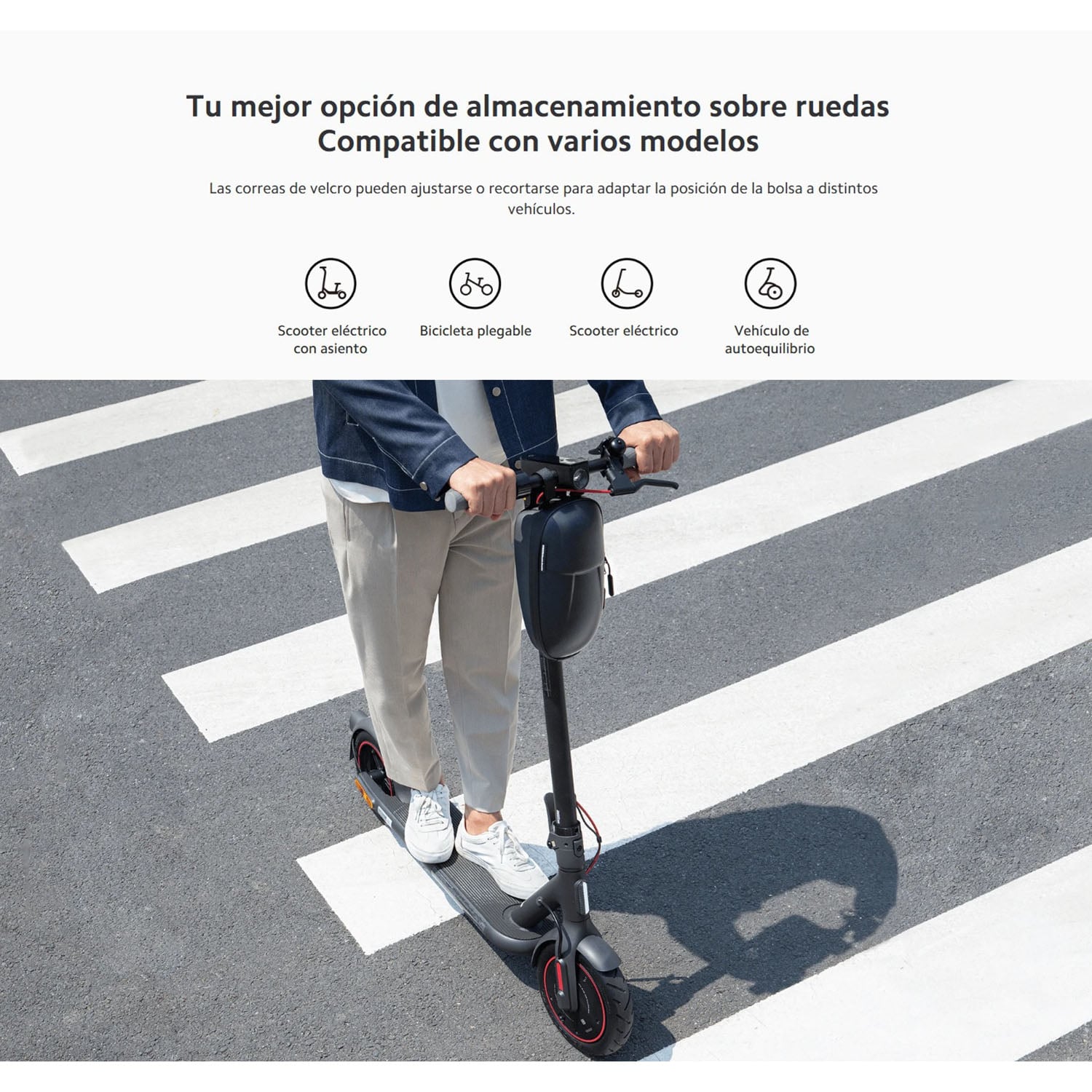 MOCHILA XIAOMI STORAGE BAG PROTECCIÓN CONTRA GOLPES PARA SCOOTER - 3