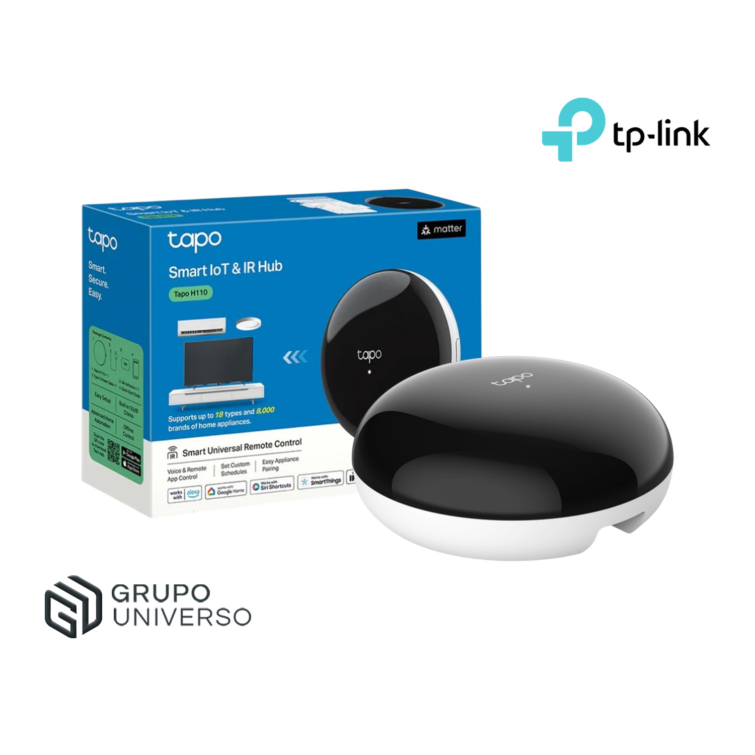 HUB INTELIGENTE TAPO H110 CONTROL IR 18 DISPOSITIVOS MATTER - 1