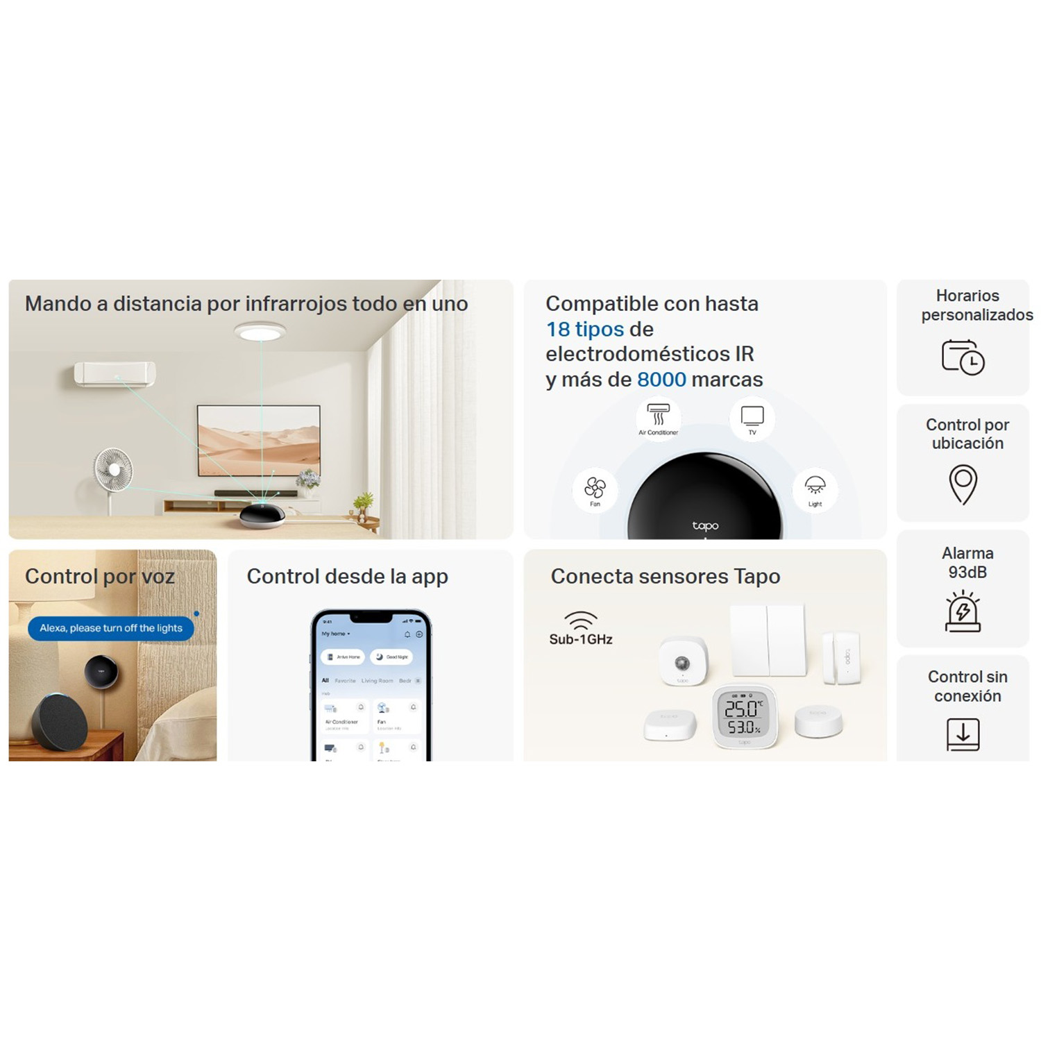 HUB INTELIGENTE TAPO H110 CONTROL IR 18 DISPOSITIVOS MATTER - 2