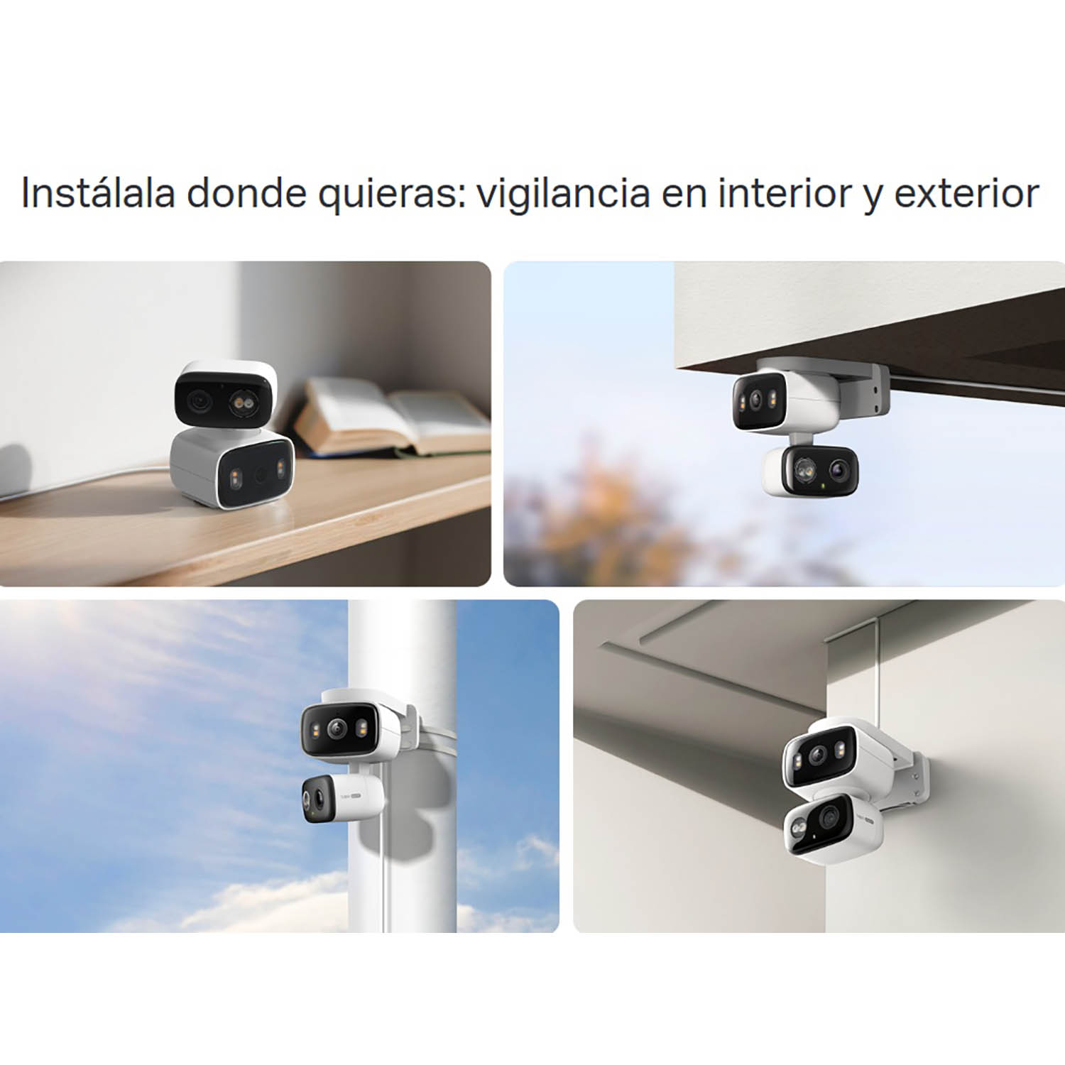 CÁMARA SEGURIDAD TAPO C246D 2K 3MP CAPACIDAD 512GB DOBLE LENTE AUDIO BIDIRECCIONAL ALARMA EXTERIOR - 5