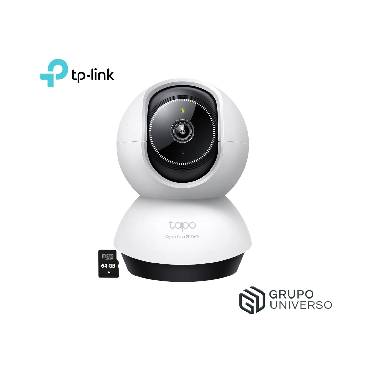 CÁMARA SEGURIDAD TAPO TC72 2K 4MP + SD 64GB WIFI 360 DETECCIÓN IA LLANTO BEBÉ DEFENSA ACTIVA - 1