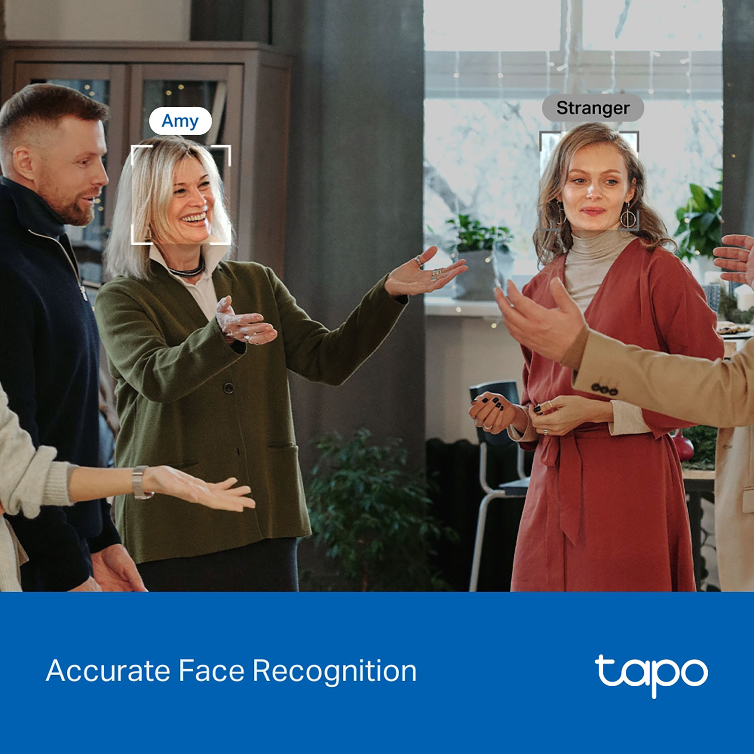 CÁMARA SEGURIDAD TAPO C260 4K 8MP + SD 64GB VISIÓN 360 RECONOCIMIENTO FACIAL DEFENSA ACTIVA - 4