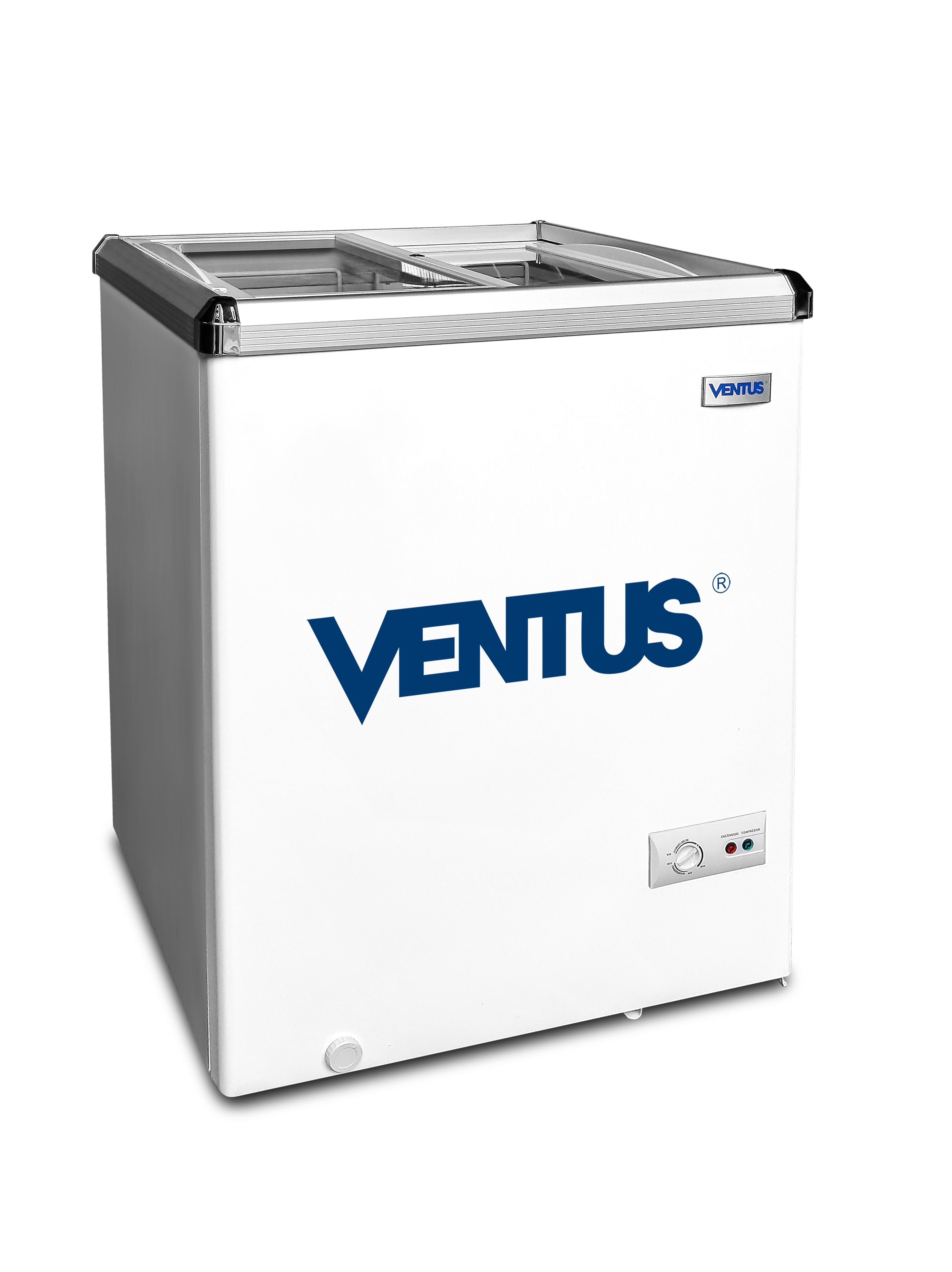 VENTUS CONSERVADORA TAPA VIDRIO CTV-110 BLANCO 110L - 1