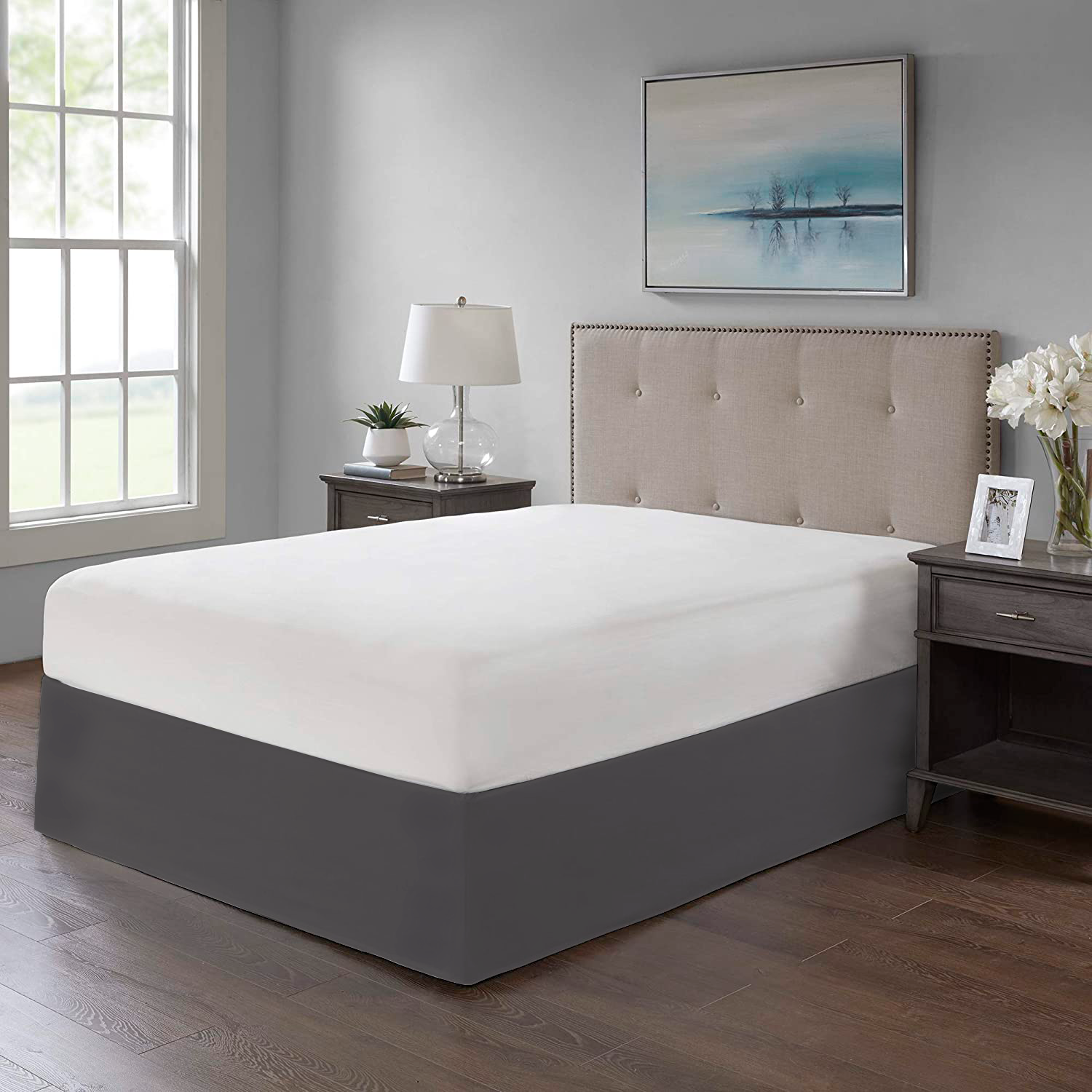 FALDON DE TARIMA NUBE HOGAR QUEEN 152CM X 203CM MINIMAL DRILL 35CM - 1