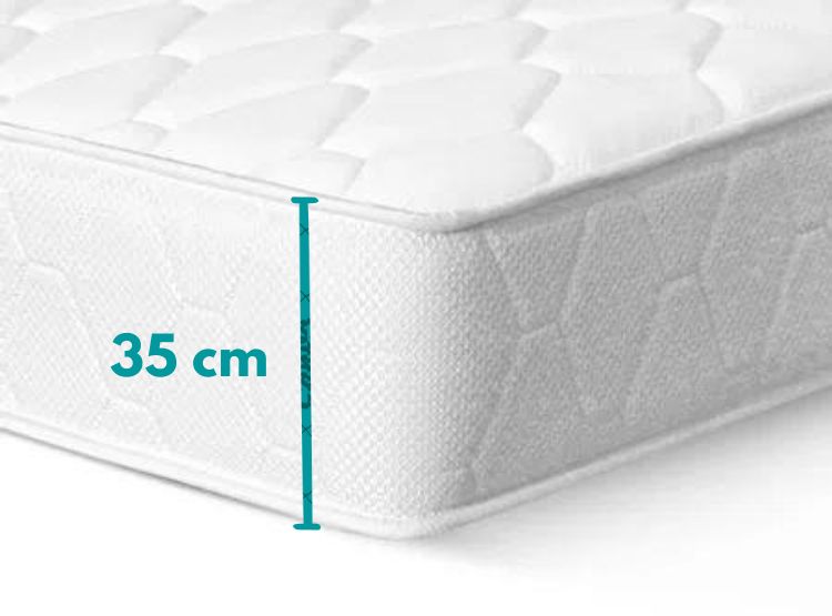 FORRO DE COLCHON NUBE HOGAR 2 PLAZAS CON CIERRE ALGODON ACOLCHADO IMPERMEABLE 35CM - 4