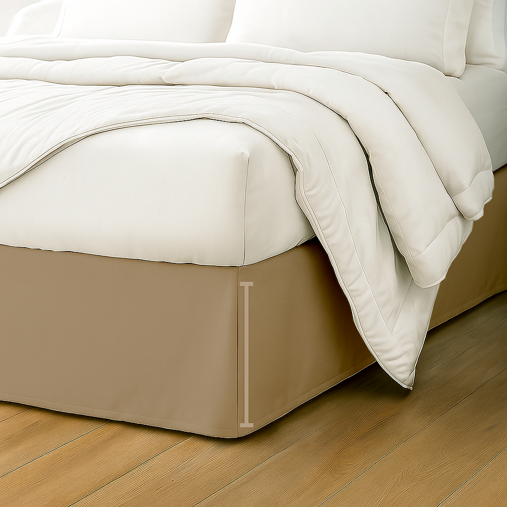FALDON DE TARIMA QUEEN 160CM X 200CM MINIMAL MICROFIBRA 35CM - 2
