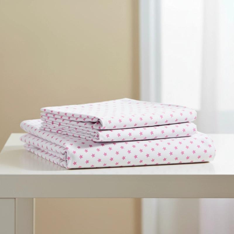 JUEGO DE SÁBANAS ALGODÓN PIMA 1.5 PLAZA WHITE STAR COLOR PLUS SIZE - 2