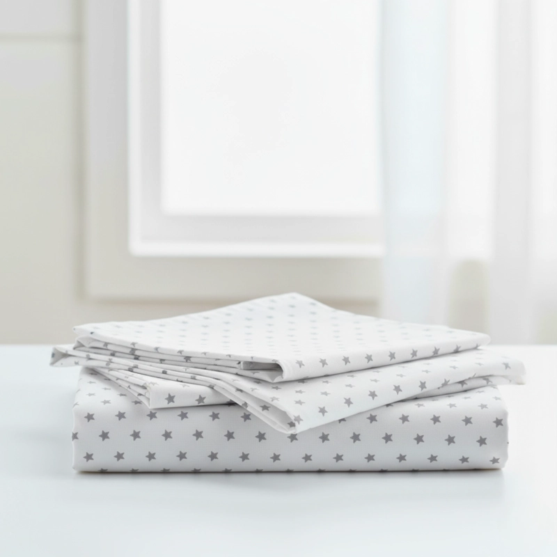 JUEGO DE SÁBANAS ALGODÓN PIMA KING WHITE STAR COLOR PLUS SIZE - 2