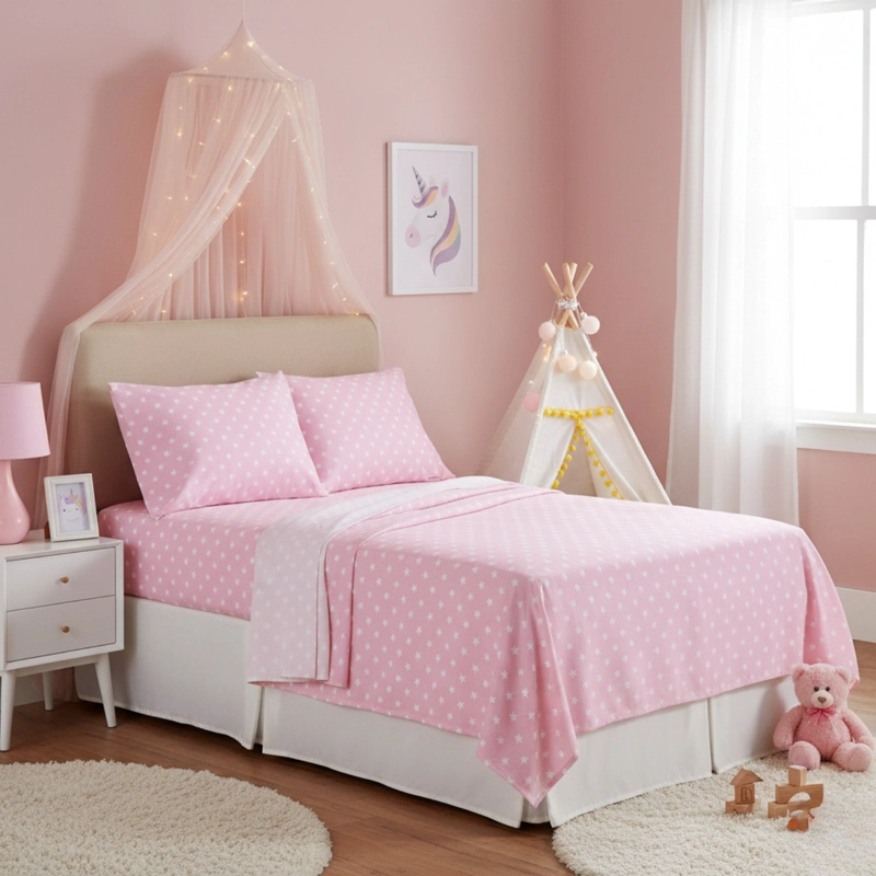 JUEGO DE SÁBANAS ALGODÓN PIMA QUEEN COLOR STAR WHITE PLUS SIZE - 1