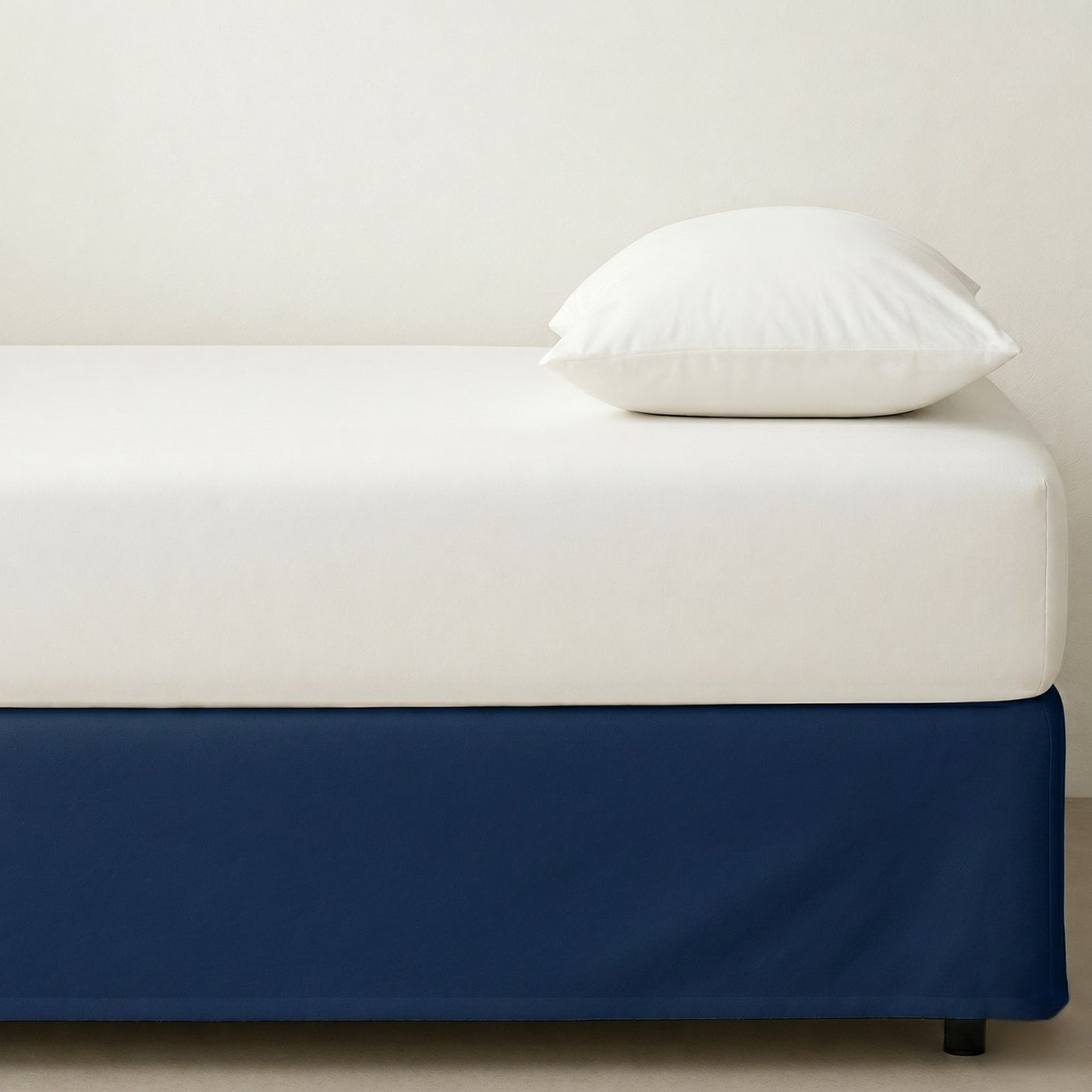 FALDON DE TARIMA 2 PLAZAS MINIMAL MICROFIBRA AZUL ACERO 35CM - 1