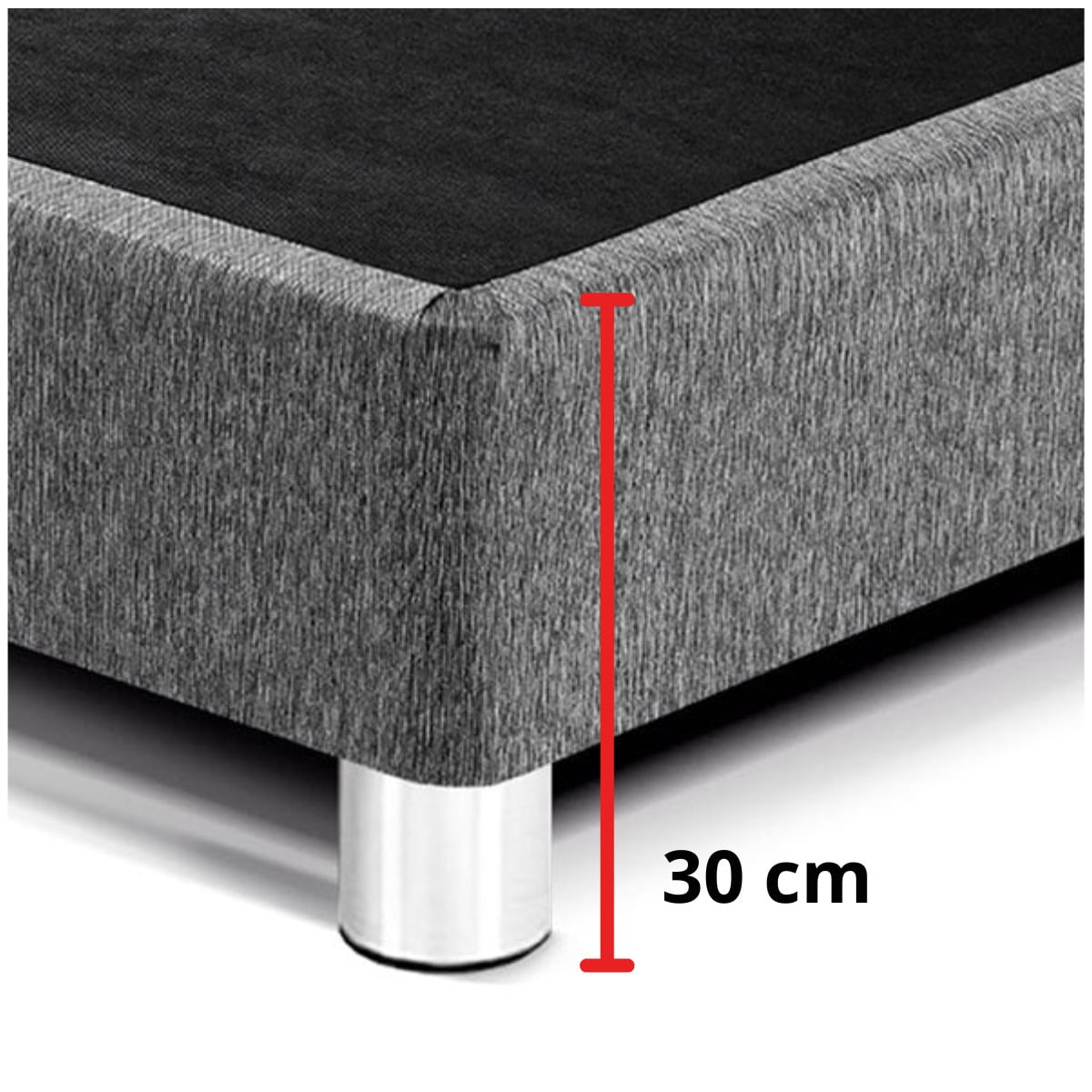 FALDON DE TARIMA QUEEN 152CM X 203CM MINIMAL MARRÓN CLARO 30CM PROMO - 3