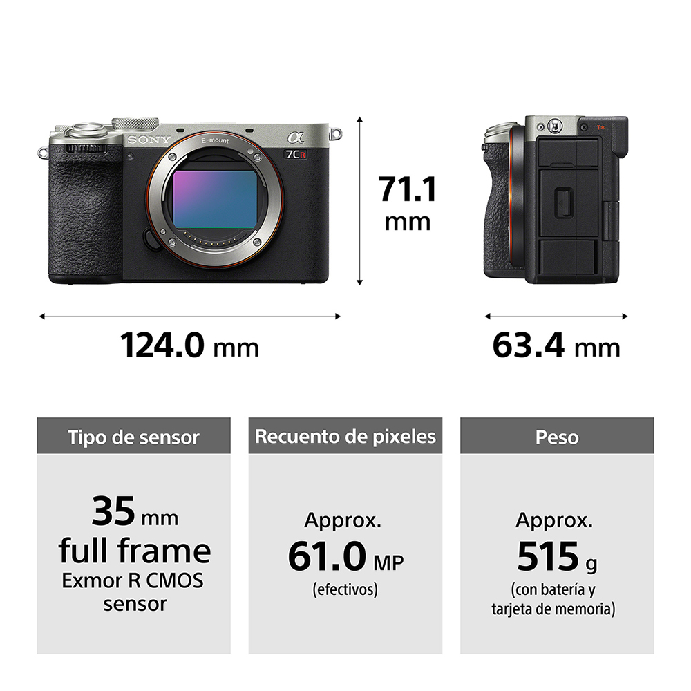 SONY CÁMARA PROFESIONAL ALPHA FULL FRAME MIRRORLESS ILCE-7CR - 2