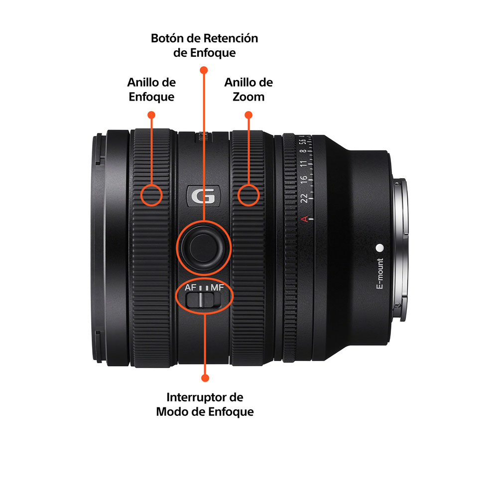 SONY LENTE SEL2450G ZOOM ESTÁNDAR MONTURA E SERIE G - 6