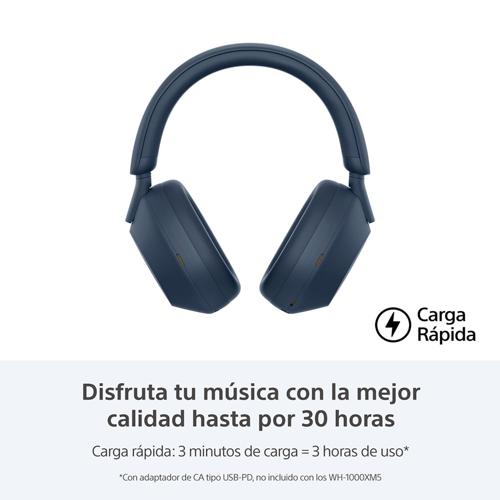 AUDÍFONOS NOISE CANCELLING CON BLUETOOTH WH-1000XM5 - 5