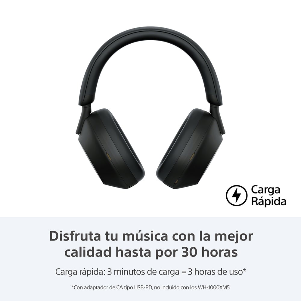 AUDÍFONOS NOISE CANCELLING CON BLUETOOTH WH-1000XM5 - 5