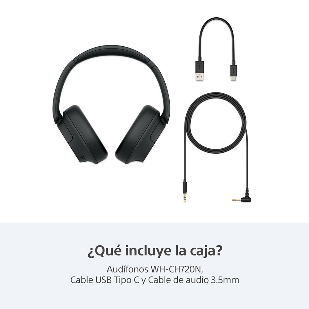 SONY AUDÍFONOS INALÁMBRICOS CON NOISE CANCELLING WH-CH720N NEGRO - 6