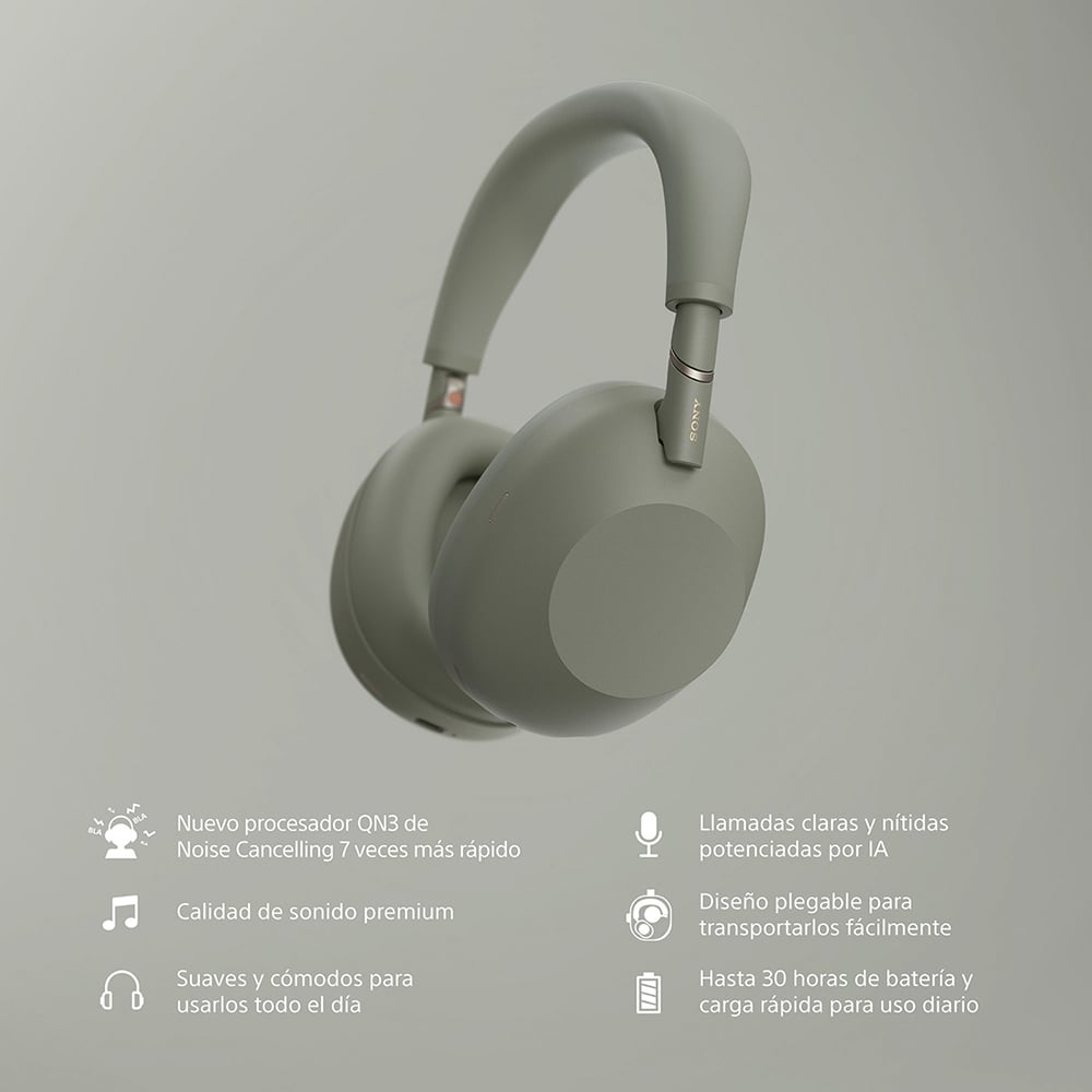 SONY AUDÍFONOS INALÁMBRICOS NOISE CANCELLING WH-1000XM6 VERDE - 3