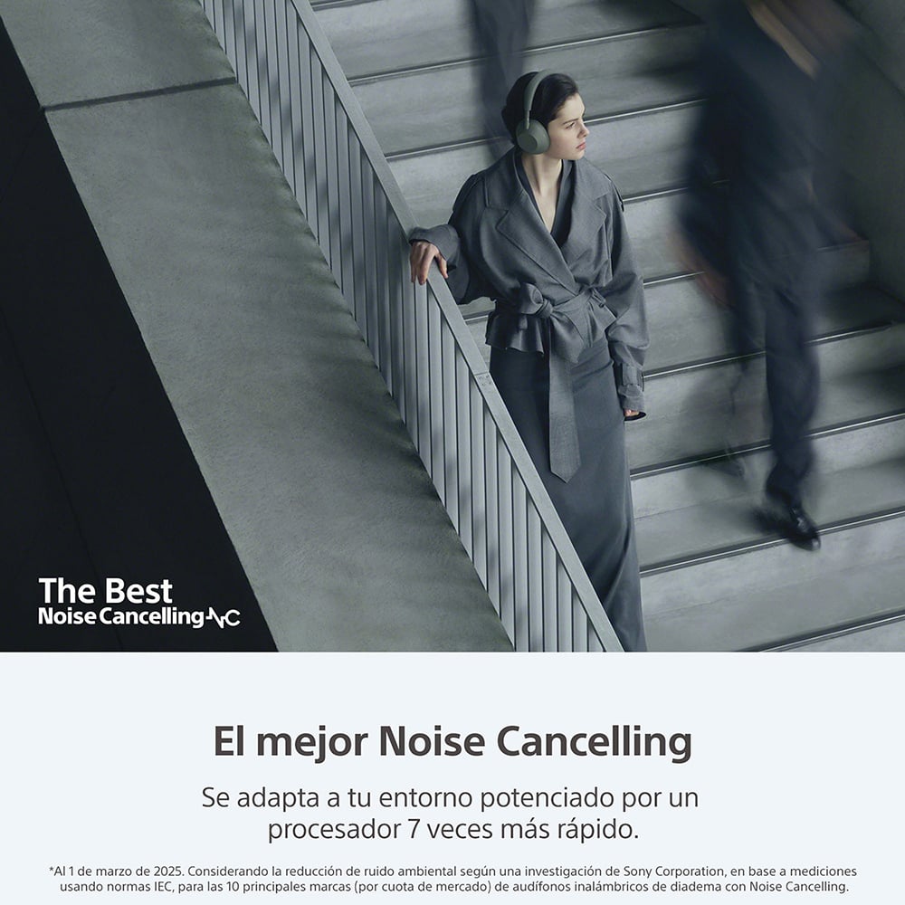SONY AUDÍFONOS INALÁMBRICOS NOISE CANCELLING WH-1000XM6 VERDE - 5