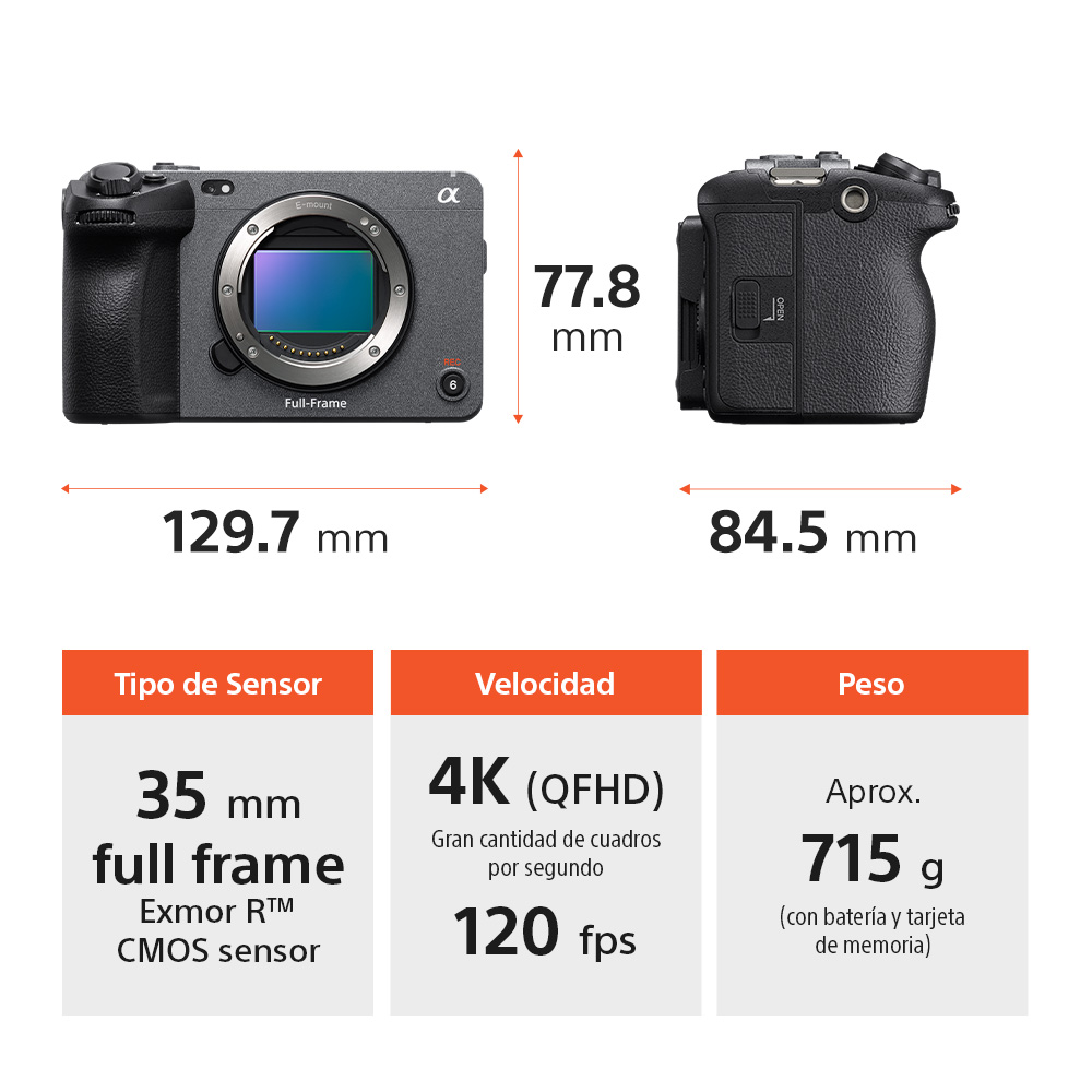 SONY CÁMARA FX3A CINEMA LINE FULL-FRAME - 7