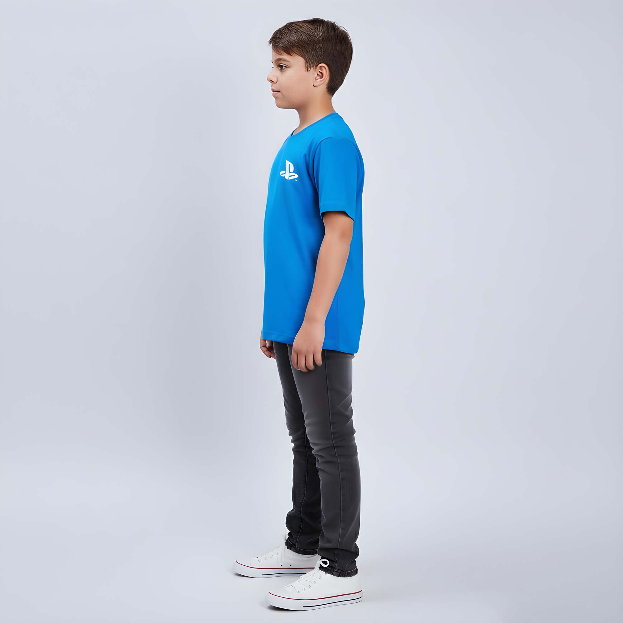 POLO INFANTIL OFICIAL PLAY BOTONES BASIC AZUL - 3