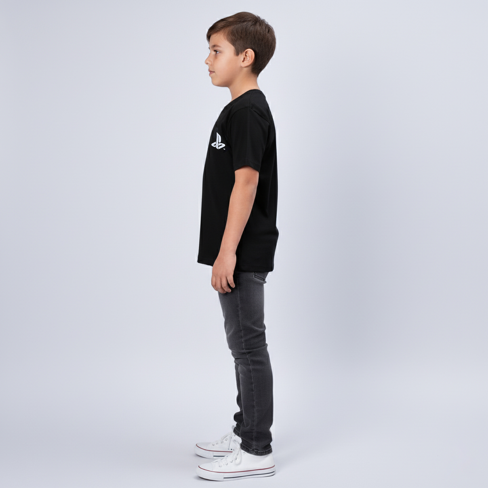POLO INFANTIL OFICIAL PLAY BOTONES BASIC NEGRO - 3