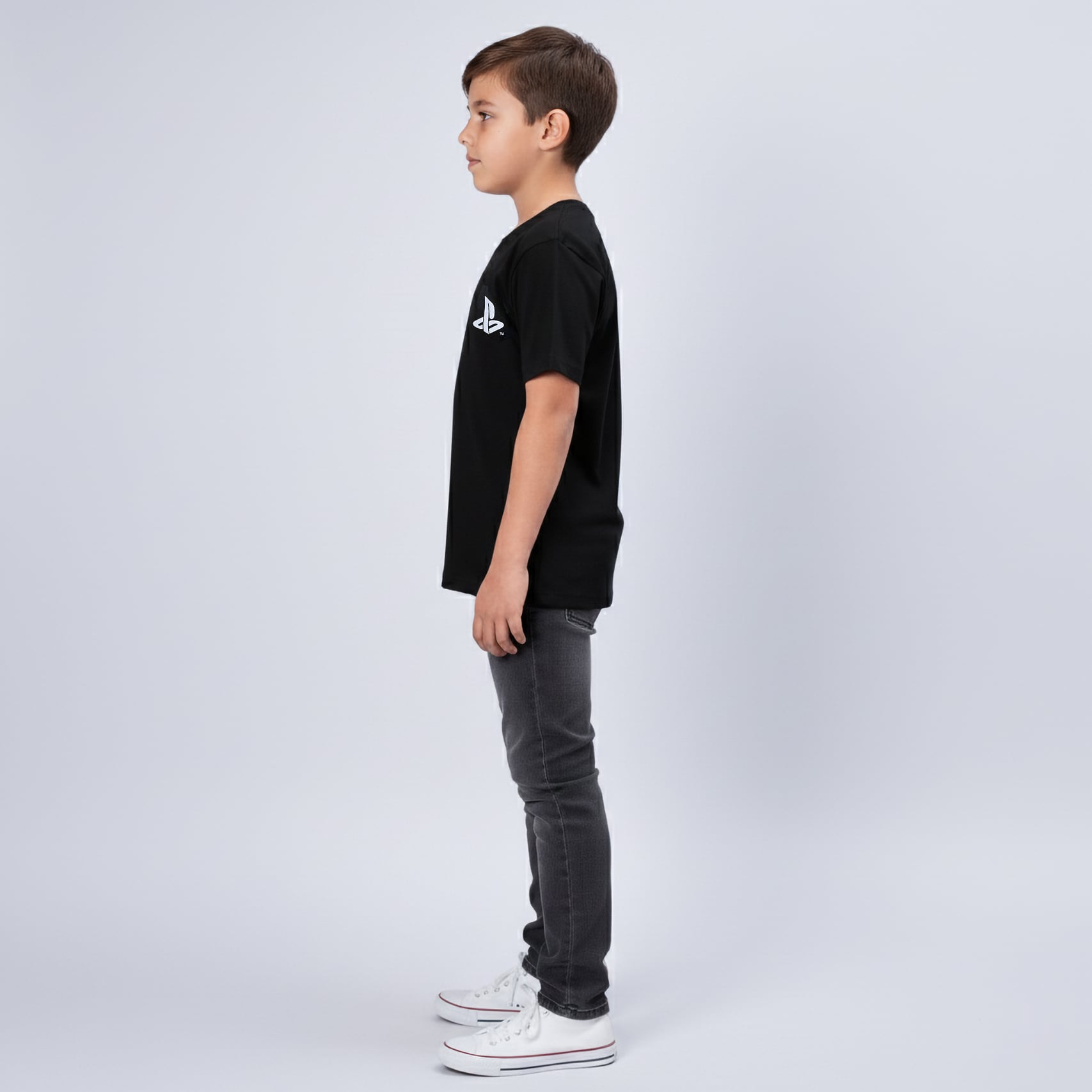 POLO INFANTIL OFICIAL PLAY BOTONES BASIC NEGRO - 3