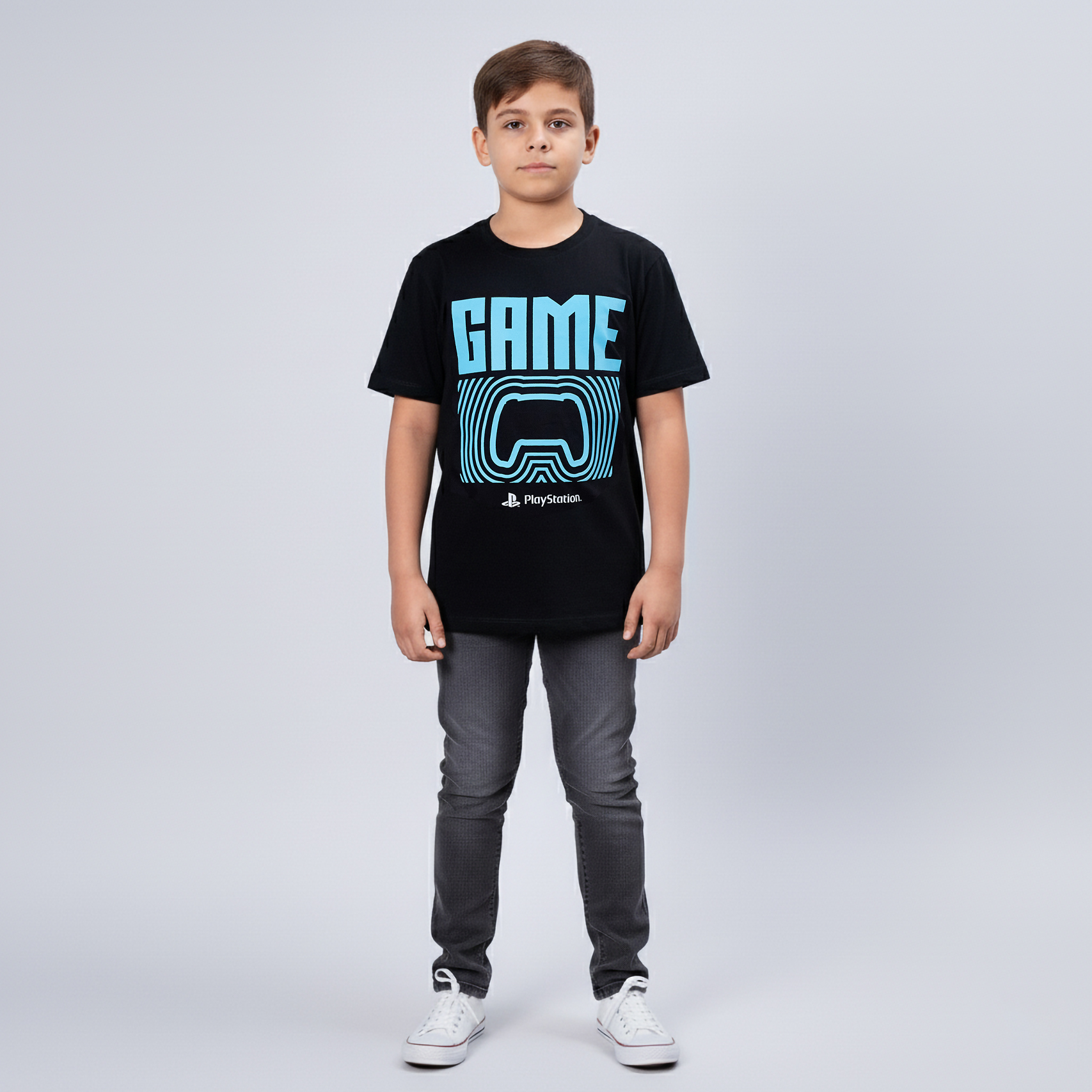 POLO INFANTIL OFICIAL PLAYSTATION GAME NEGRO T: 8 - 1