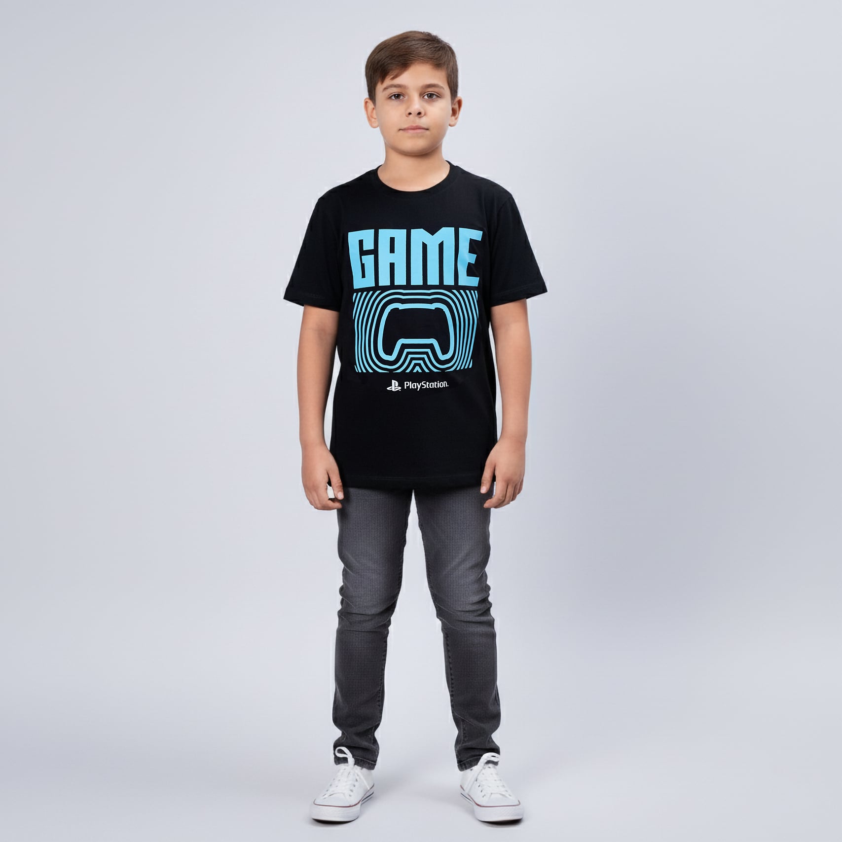 POLO INFANTIL OFICIAL PLAYSTATION GAME NEGRO T: 8 - 1