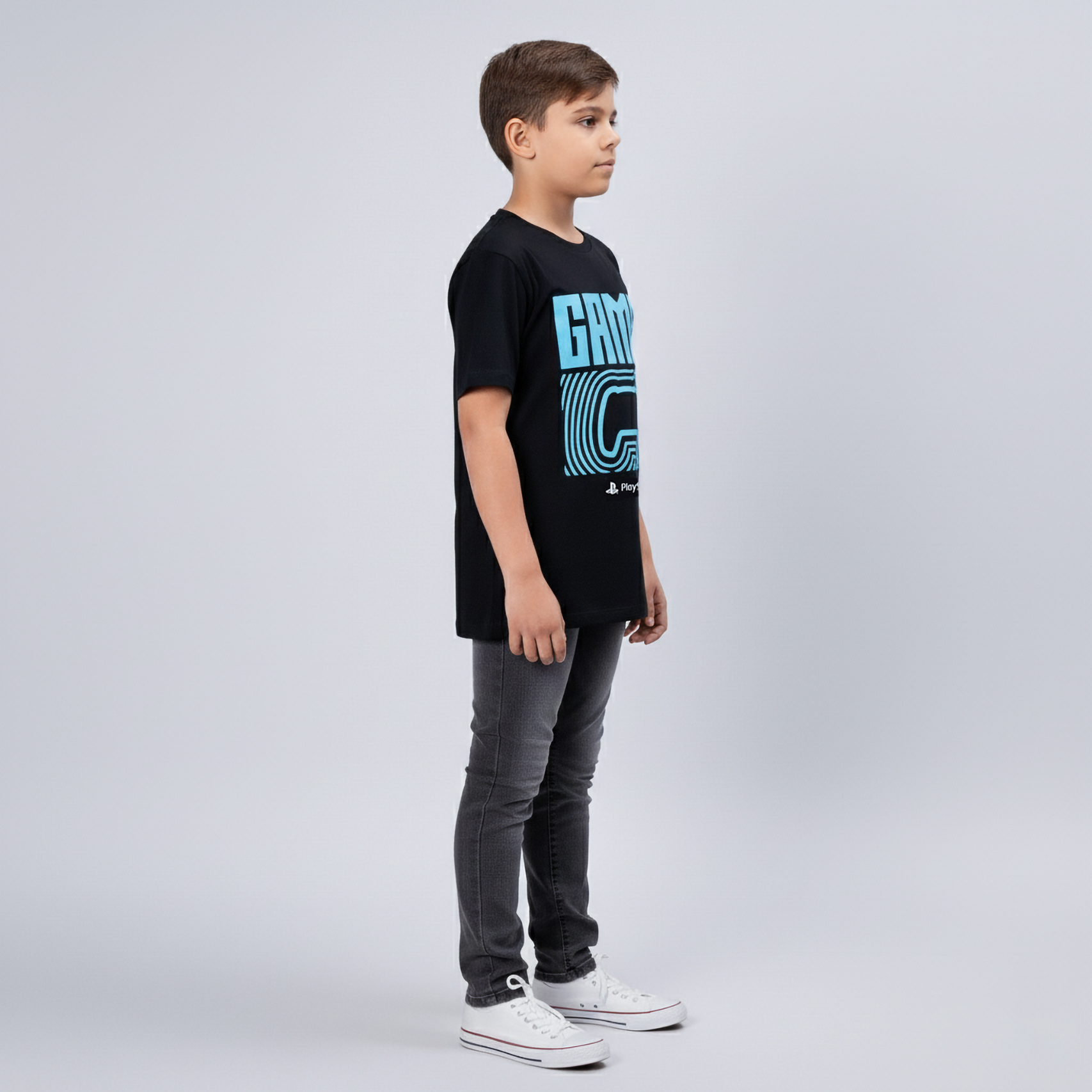 POLO INFANTIL OFICIAL PLAYSTATION GAME NEGRO T: 8 - 3