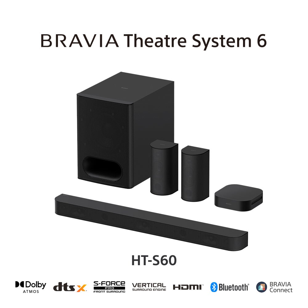 SONY HT-S60 HOME THEATER 5.1 1000W DOLBY ATMOS DTS X - 3