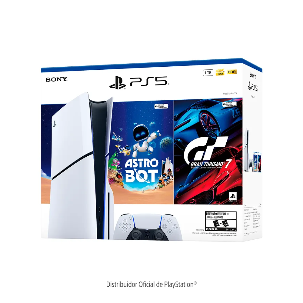 PS5 CONSOLA STANDARD SLIM ASTRO BOT + GT 7 BUNDLE - 4