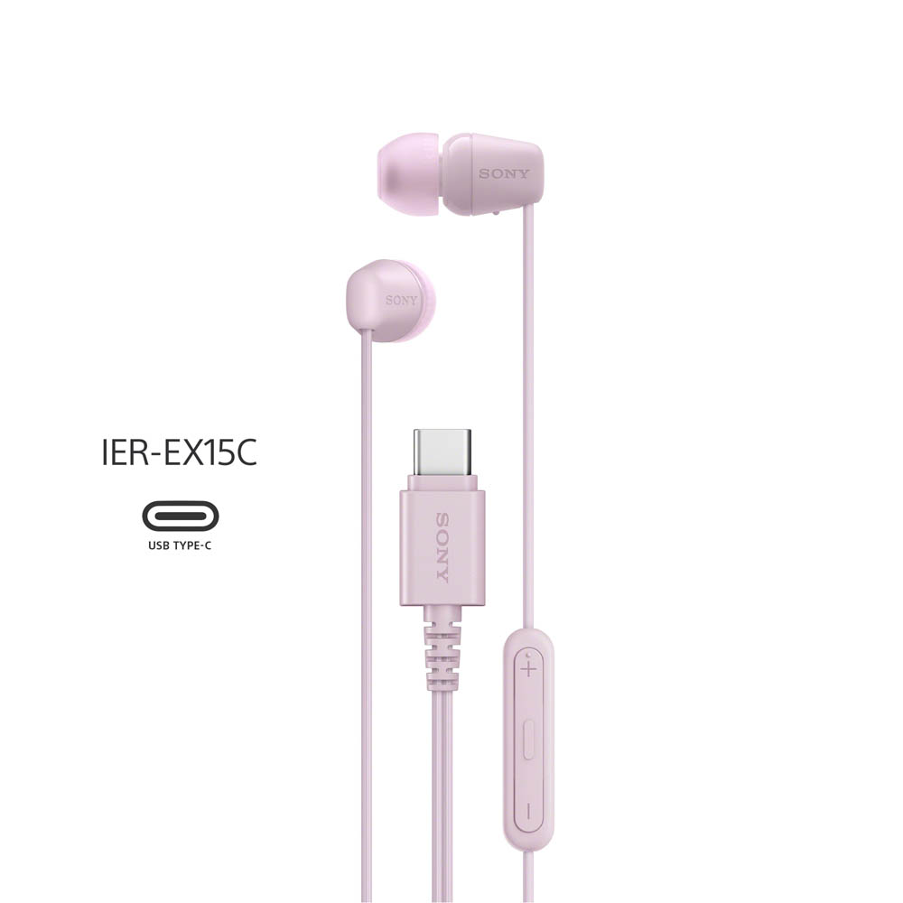 SONY AUDÍFONOS IN-EAR CON CABLE USB-C Y MICROFONO IER-EX15C - 2
