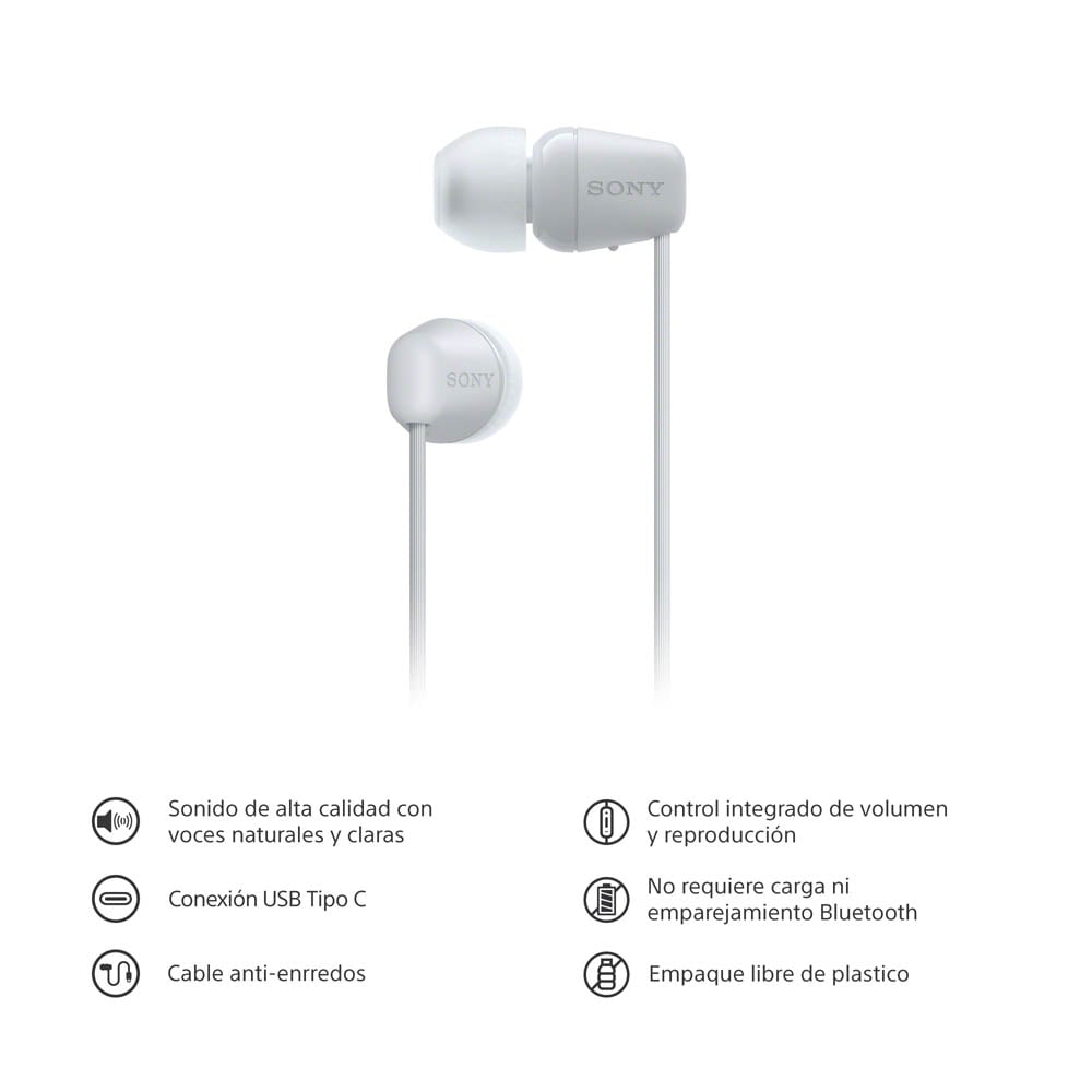 SONY AUDÍFONOS IN-EAR CON CABLE USB-C Y MICROFONO IER-EX15C - 3